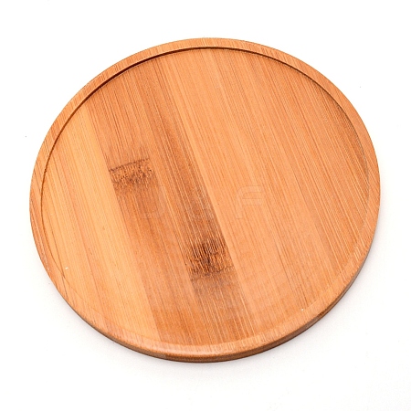 Bamboo Round Plant Saucer AJEW-WH0188-45F-1