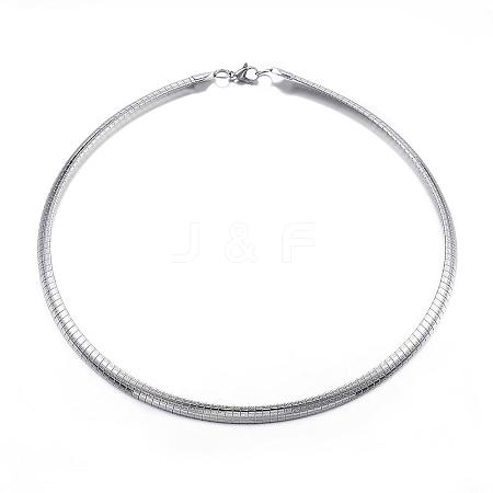 304 Stainless Steel Necklaces NJEW-E080-05P-1