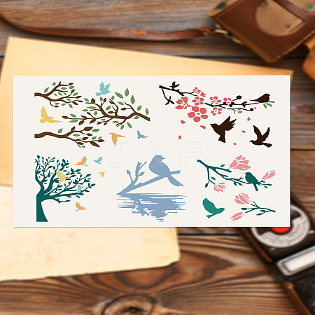 Self-Adhesive Silk Screen Printing Stencil X1-DIY-WH0338-290-1