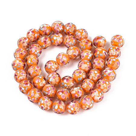 Handmade Lampwork Beads Strands LAMP-T007-04M-1