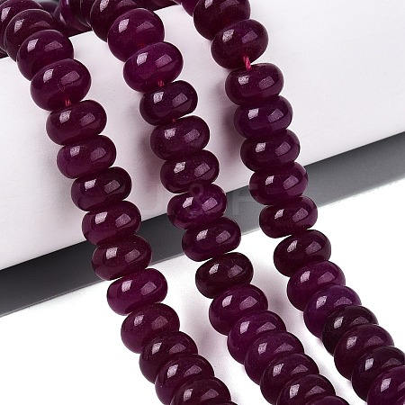 Natural White Jade Beads Strands G-Q613-01F-23-1