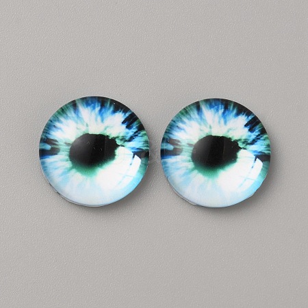 Glass Cabochons LS-GLAA-WH0033-75E-10-1