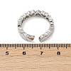 Brass Micro Pave Cubic Zirconia Cuff Rings for Women RJEW-F182-03P-5