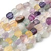 Natural Colorful Fluorite Beads Strands G-B161-B12-2