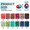 180G 12 Colors 6/0 Gradient Color Glass Seed Beads SEED-TA0001-63-4