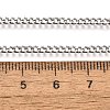 Non-Tarnish 304 Stainless Steel Curb Chain Necklaces NJEW-L162-01B-P-4