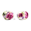 Handmade Porcelain European Beads X-CF262Y-2