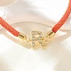 Adjustable Nylon Cord Bracelets X-BJEW-C096-01G-18-2