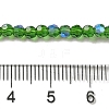 Electroplate Transparent Glass Beads Strands EGLA-A035-T3mm-L11-4