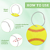 12Pcs PVC Baseball Luggage Tags AJEW-SP0004-23B-5