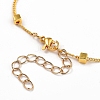 Brass Beaded Bracelets BJEW-JB05354-3