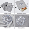 5Pcs 5 Style Star/Moon/Wheel of Life/Flower Pattern Tarot Card Storage Bag TP-CN0001-04-6