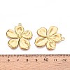 304 Stainless Steel Flower Pendants X-STAS-T067-30G-3
