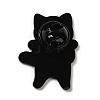 Valentine's Day Theme Black Zinc Alloy Brooches JEWB-M030-03C-EB-3