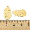 Brass Pendants KK-K382-09B-G-3