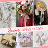 4 Rolls 4 Colors Cotton Frayed Ribbons OCOR-PH0005-71-3
