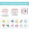 192Pcs 12 Styles Handmade Polymer Clay Beads CLAY-SC0001-90-2