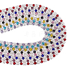 16 Yards 8 Colors Iron Rhinestone Cup Chains CH-NB0001-03-1