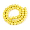 Electroplate Opaque Glass Beads Strands GLAA-T032-P8mm-AB16-2