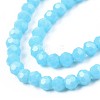 Opaque Solid Imitation Jade Glass Bead Strands GLAA-TD002-3mm-02J-3