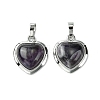 Natural Amethyst Pendants G-C114-03P-24-1