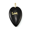 Natural Obsidian Pendants G-G470-03G-01-1
