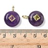 Natural Amethyst Pendants G-I391-01G-12-3