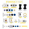 DIY Beaded Keychain Bracelet Making Kit DIY-TA0004-23-40