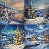 24Pcs 12 Styles Christmas Snowy Night Scrapbook Paper Pad PW-WG39EAF-01-4