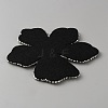 Felt & Rhinestone Embroider Thread Iron on/Sew On Patches PATC-WH0023-30B-2