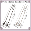 4Pcs 2 Colors Alloy Napkin Clip AJEW-GF0008-98-2
