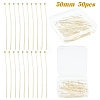 50Pcs 304 Stainless Steel Ball Head Pins STAS-YW0002-87-1