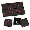 10Pcs Hot Stamping Planet Cardboard Jewelry Packaging Boxes CON-TA0001-44B-1