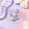 Angel Glass Pearl Pendant Decorations HJEW-JM02365-2