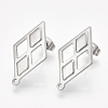Non-Tarnish 304 Stainless Steel Stud Earring Findings STAS-S079-59B-2
