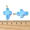 Handmade Lampwork with Brass Pendants LAMP-I030-01G-05-3