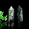 Point Tower Natural Labradorite Healing Stone Wands PW-WG88898-02-2