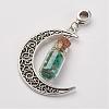 11Pcs 11 Styles Alloy Moon European Dangle Charms PALLOY-JF00277-2