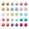 Craftdady 70Pcs 7 Style AB-Color Plated & Bubblegum & Solid Color & Spray Painted Transparent Acrylic Beads MACR-CD0001-03-1
