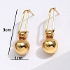 304 Stainless Steel Dangle Stud Earrings JK7797-2