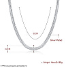 Brass Flat Wheat Chain Necklaces NJEW-BB16951-3