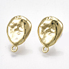 Alloy Stud Earring Findings PALLOY-T065-37-1