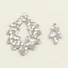 Ornament Accessories Leaf Plastic Paillette Beads X-PVC-Q033-D13-2