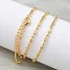 2.5MM Brass Column Ball Chain Necklaces for Women NJEW-B148-04G-4