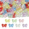 105Pcs 7 Colors UV Plating Iridescent Transparent Acrylic Beads OACR-FS0001-88-3