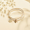 2Pcs Glass Seed Beaded Stretch Bracelets Set BJEW-JB08088-03-2