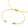 Natural Round Citrine Beads Braided Bead Bracelets for Women BJEW-JB11655-01-4