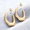 304 Stainless Steel Stud Earrings EJEW-B108-18G-1