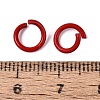 Spray Painted Iron Open Jump Rings IFIN-T017-04B-16-2