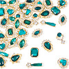 48Pcs 12 Styles Alloy Rhinestone Cabochons MRMJ-TA0001-45A-3